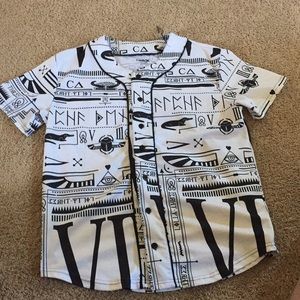 White and Black button up